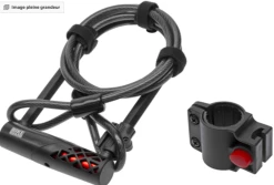 BIKE GUARD Rocklock Combo 1320 - Keyed Padlock With Cable