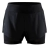 Craft ADV Essence - Women's 2-in-1 Shorts -Vélo Soldes Boutique craft adv essence womens 2 in 1 shorts