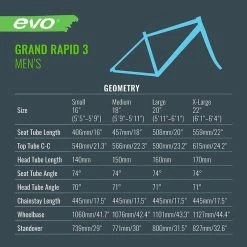 EVO Grand Rapid 3 - Hybrid Bike -Vélo Soldes Boutique evo grand rapid 3 hybrid bike 6