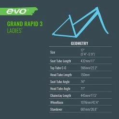 EVO Grand Rapid 3 ST - Hybrid Bike -Vélo Soldes Boutique evo grand rapid 3 st hybrid bike 6